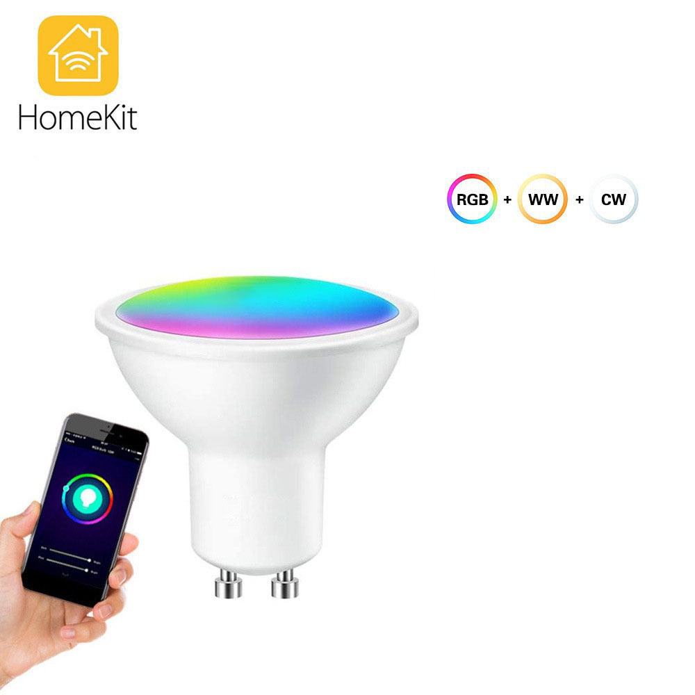 Homekit Smart Spotlight Bulb GU10 WIFI Speaker Control GU10 Lamp