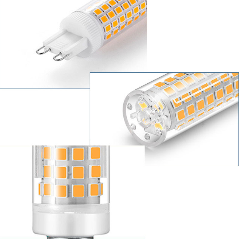 High lumen Ra>80 clear PC 220V led light bulbs smd2835 1000lm g9 led bulb