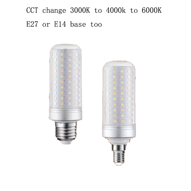 AC85-265V 1800lm 6500K Daylight for Home Super Brightness E14 E26 E27 Base 12w led corn bulb