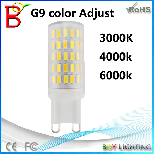 Hot products 90-120V 220-240V Ac  3.5w color changing led g9 2700k led dimmable light g9 color changing