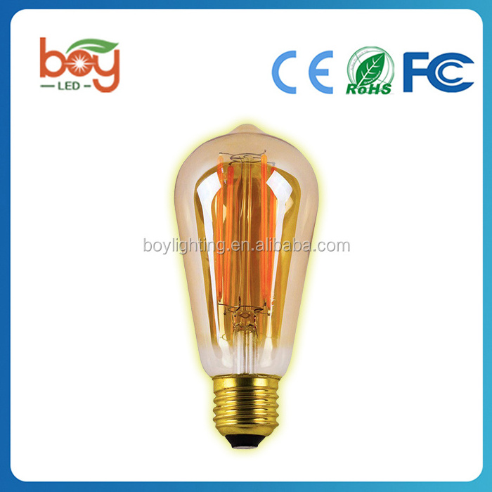 6W LED Filament Light Bulb ST64 Edison Style To Replace 60w Incandescent Bulb Soft White edison bulb st64