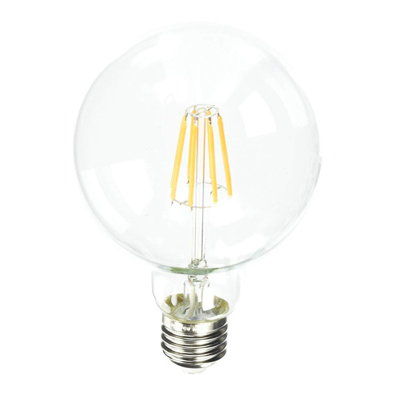 Glass body G80 Globe 6W LED Edison Bulb G80 Antique Vintage LED Filament Light E27