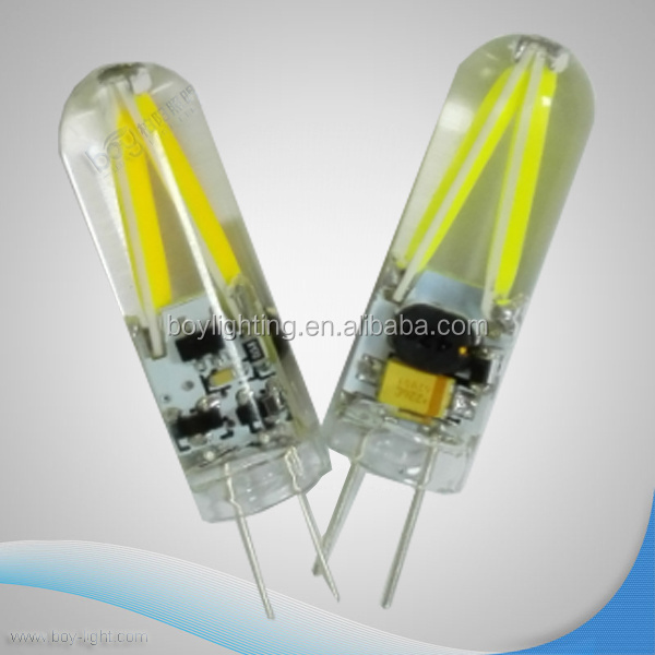 factory price amber yellow 2200k g4 cob car bulb light led g4 replace halogen bulb