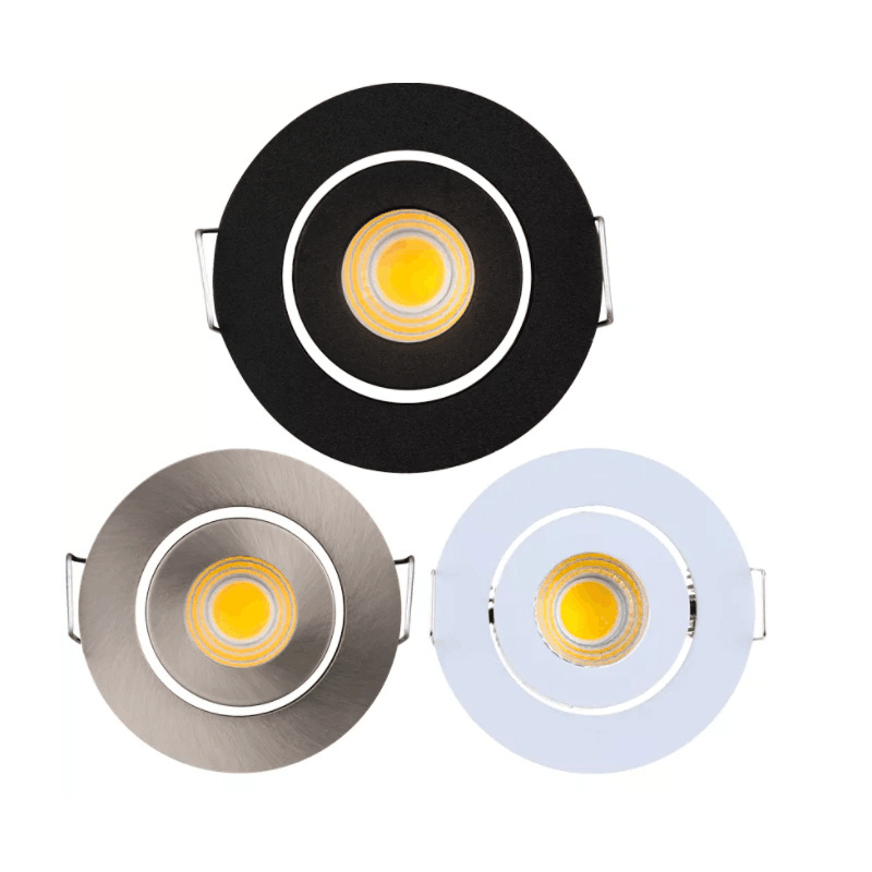 AC230v ac120v 3w dimmable round led ceiling mini puck light