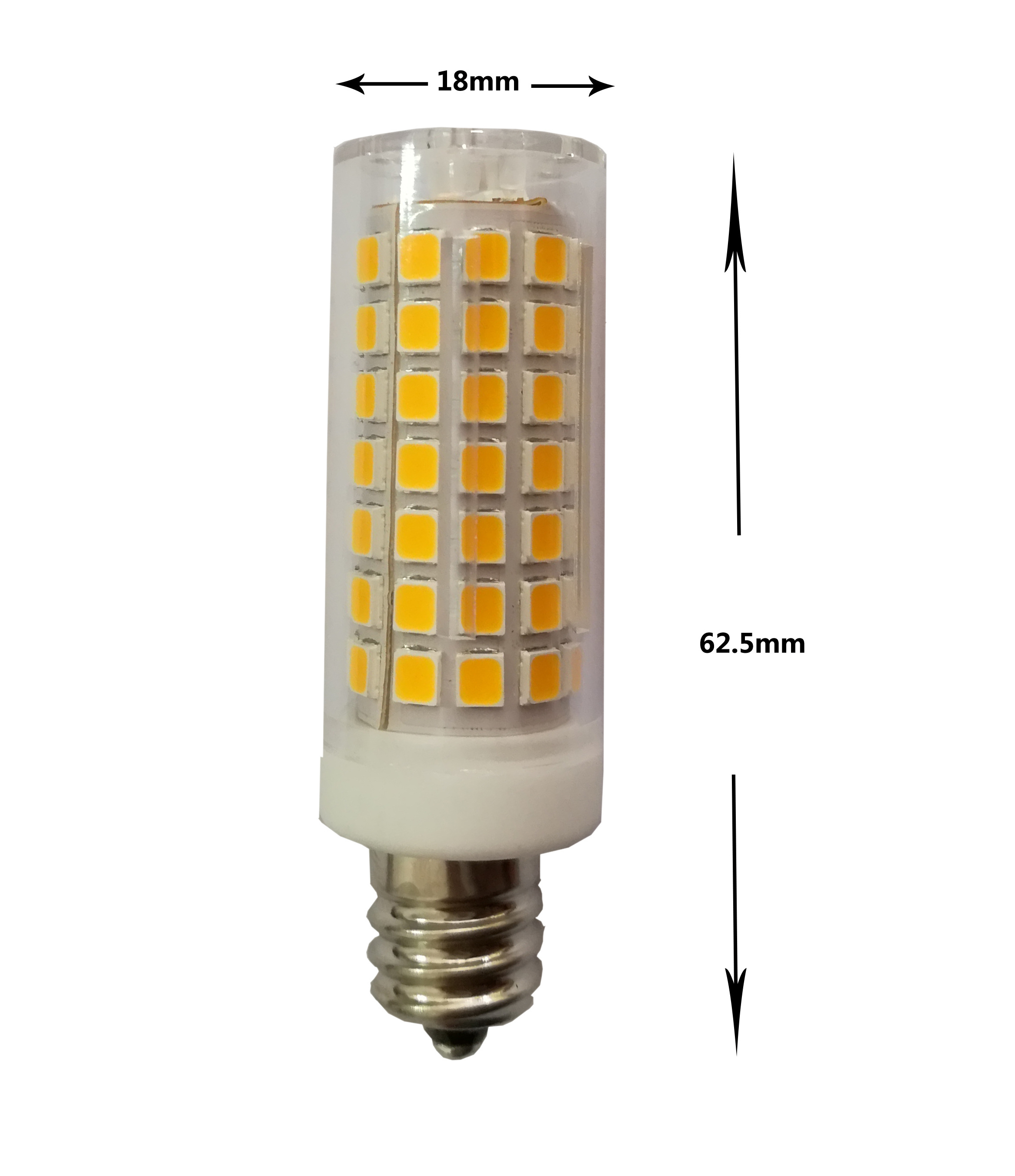 Ceramic body AC120V 230V  E11 E12  e17 base High lumen led bulb e11 120v e12 led bulb 110v