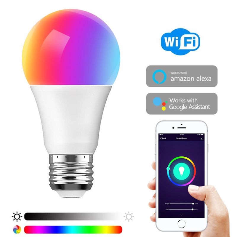 Homekit WIFI TUYA Good effective RGBWC AC85-265V smart e27 120v wifi led bulbs