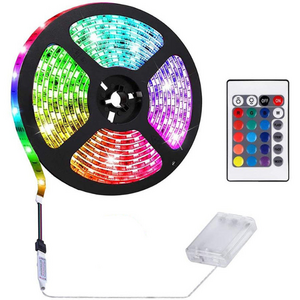 Remote controller 3XAA RGB battery powered DC4.5v led strip light