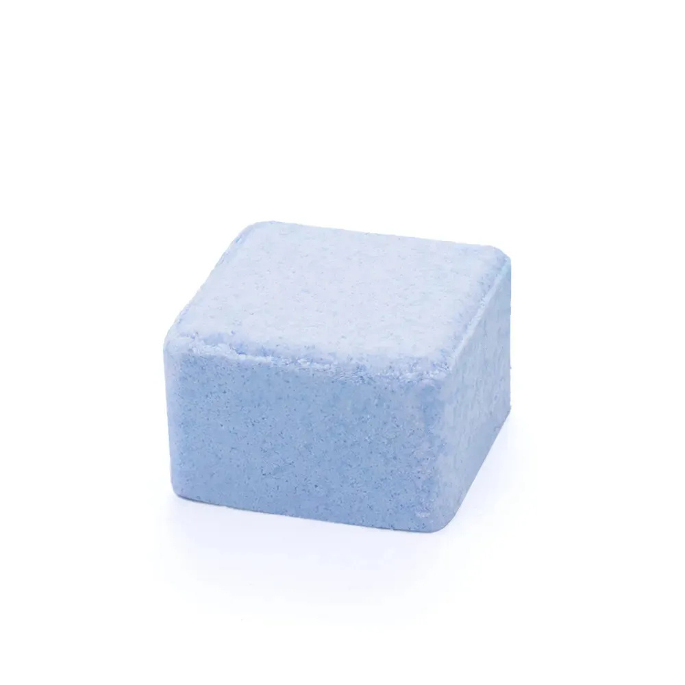 Custom Private Label Eucalyptus Aromatherapy Fizzy Essential Oils Natural Square Cube Shower Steamers With Dried And Bath Salt