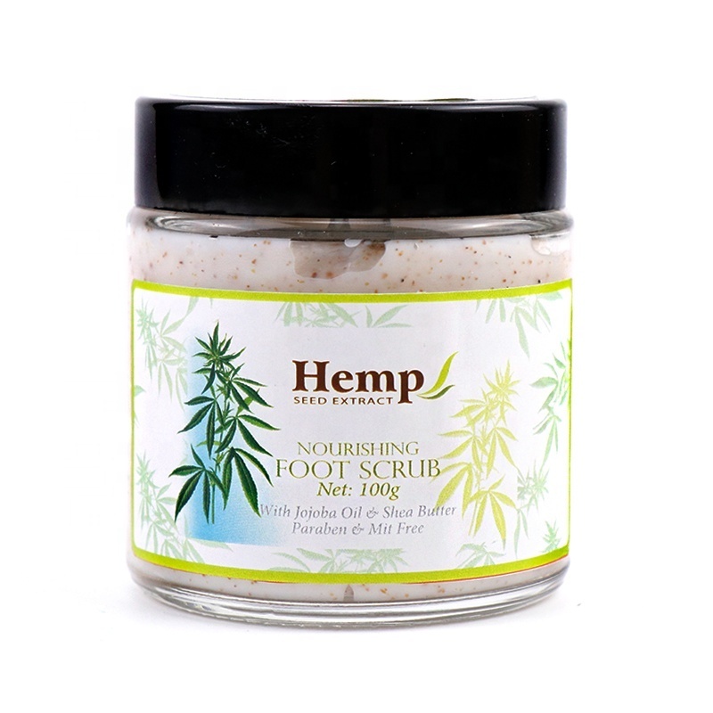 2020 Best Selling New Product Moisturizing Natural Organic Pedicure Spa Dead Sea Salt Hemp Oil Foot Scrub