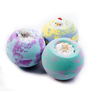 Fizzy Bubble Organic 100% Handmade Colorful Skin Care With Surprise Toy Inside Bath Bombs