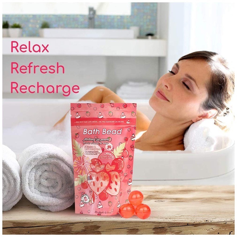 New Product OEM Private Label Skin Moisturizing Scented Body Bath Oil Round Bath Beads