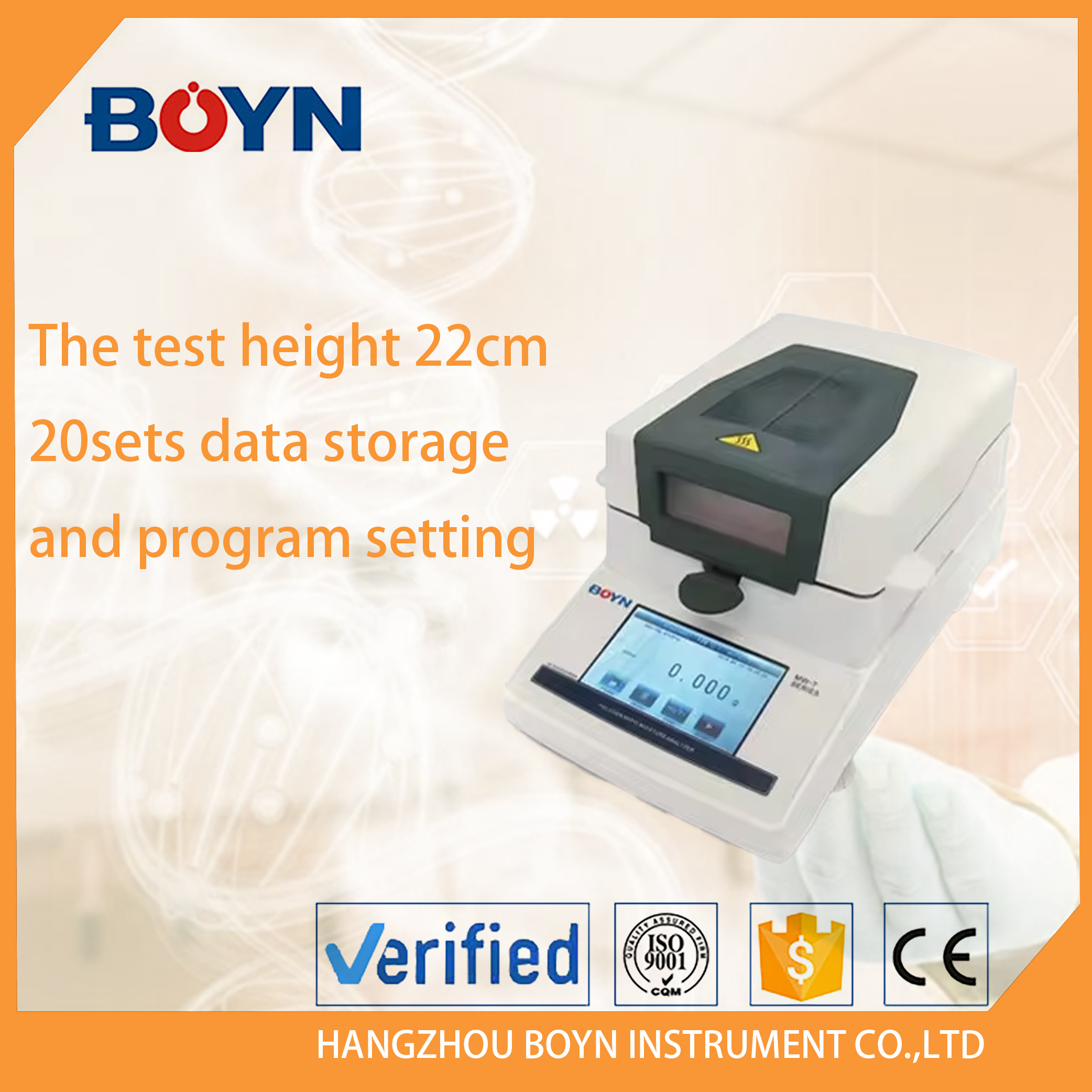 BNHMA-C110T-1 Portable Soil Detector Soil Heating Halogen Food Grain Moisture Temperature Sensor Analyzer