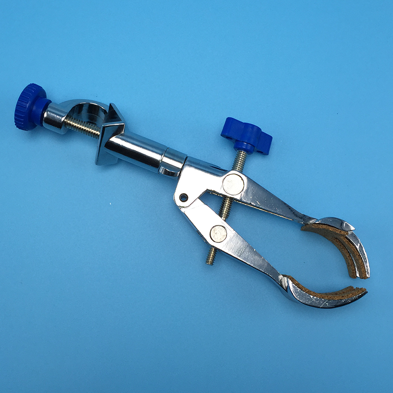 Adjustment stand swivel chemistry three prong finger laboratory clamp jaws