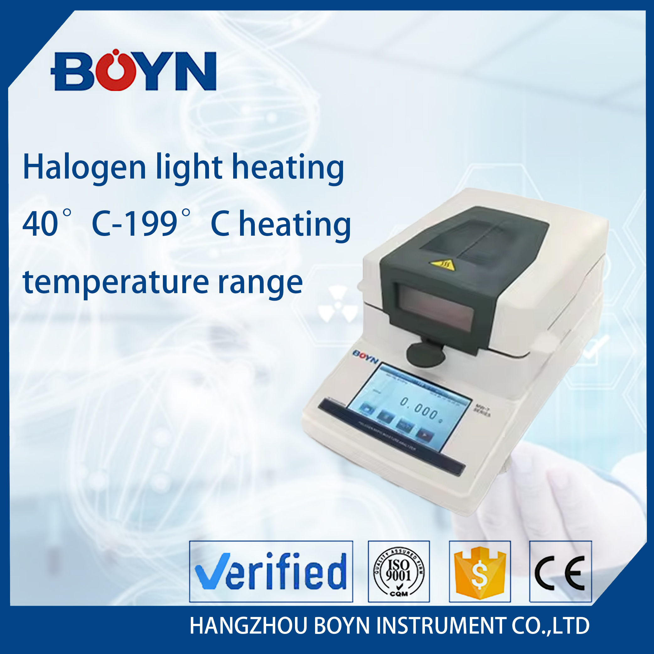 BNHMA-C110T-1 Portable Soil Detector Soil Heating Halogen Food Grain Moisture Temperature Sensor Analyzer