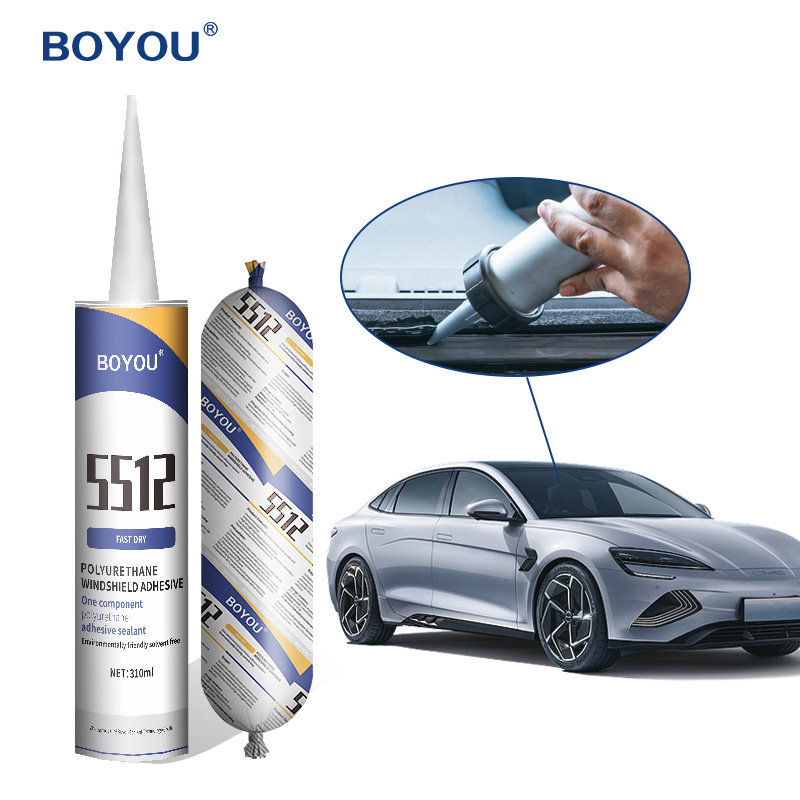 Black auto car bus glass waterproof windshield bonding automotive pu window sealant adhesive urethane sealant