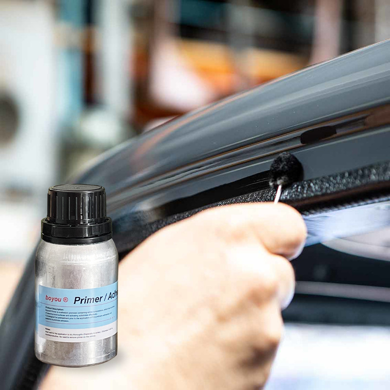 Black Auto Glass Polyurethane Sealant Windshield Primer