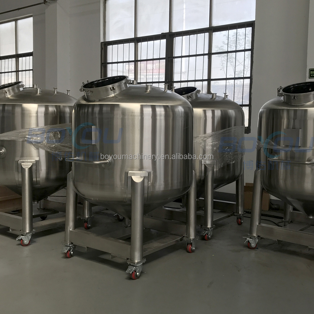 Best Quality Stainless Steel Liquid Container 1000l 500l 100l Customization Water Storage Tank Plant Milk Buffer Tank