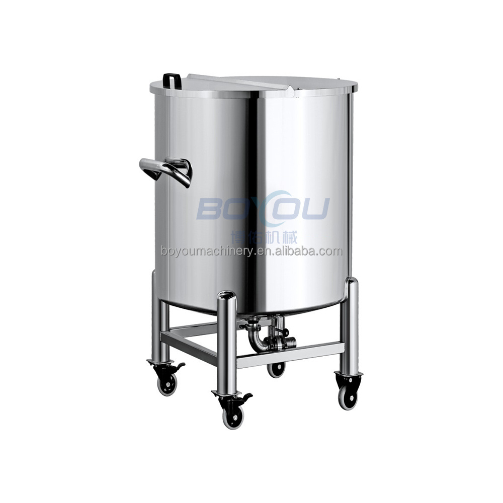 Best Quality Stainless Steel Liquid Container 1000l 500l 100l Customization Water Storage Tank Plant Milk Buffer Tank