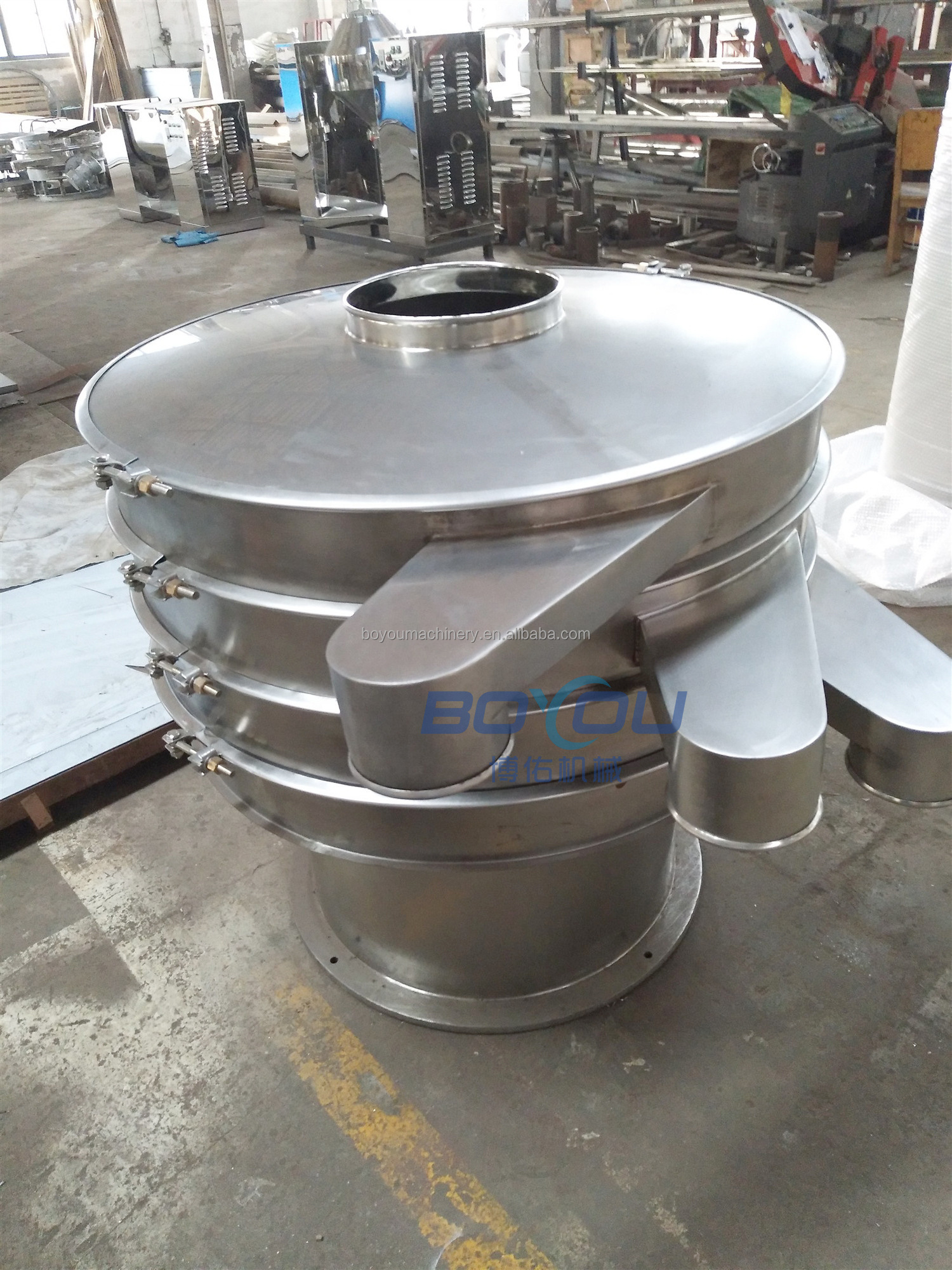 Groundrut Earth Fertilizer Garri Gold Grain Grape Seeds Sifting Vibrating Sieving Machine