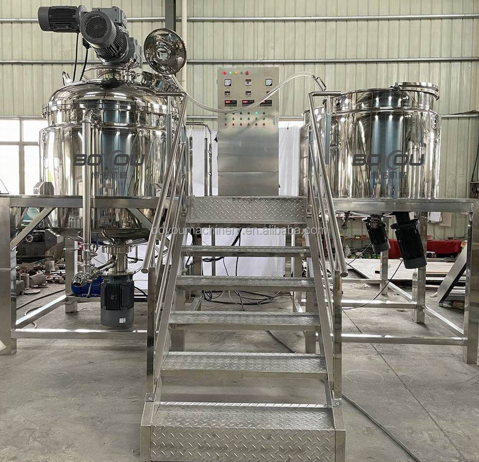 Stainless Steel Stirred Emulsion Reactor Tank for Making Cosmetics Cream