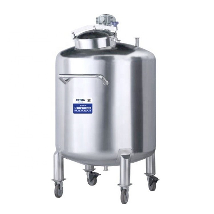 200L stainless steel pneumatic mixer tank for liquid wash detergent liquid soap blender making machine