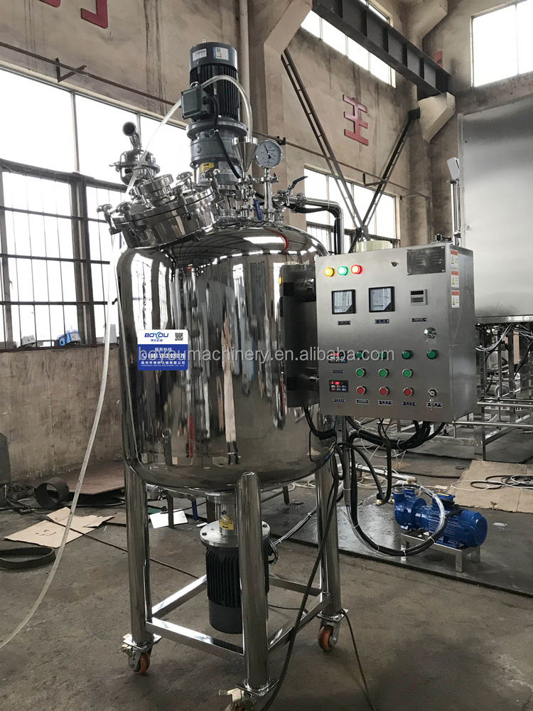 Stainless Steel Stirred Emulsion Reactor Tank for Making Cosmetics Cream