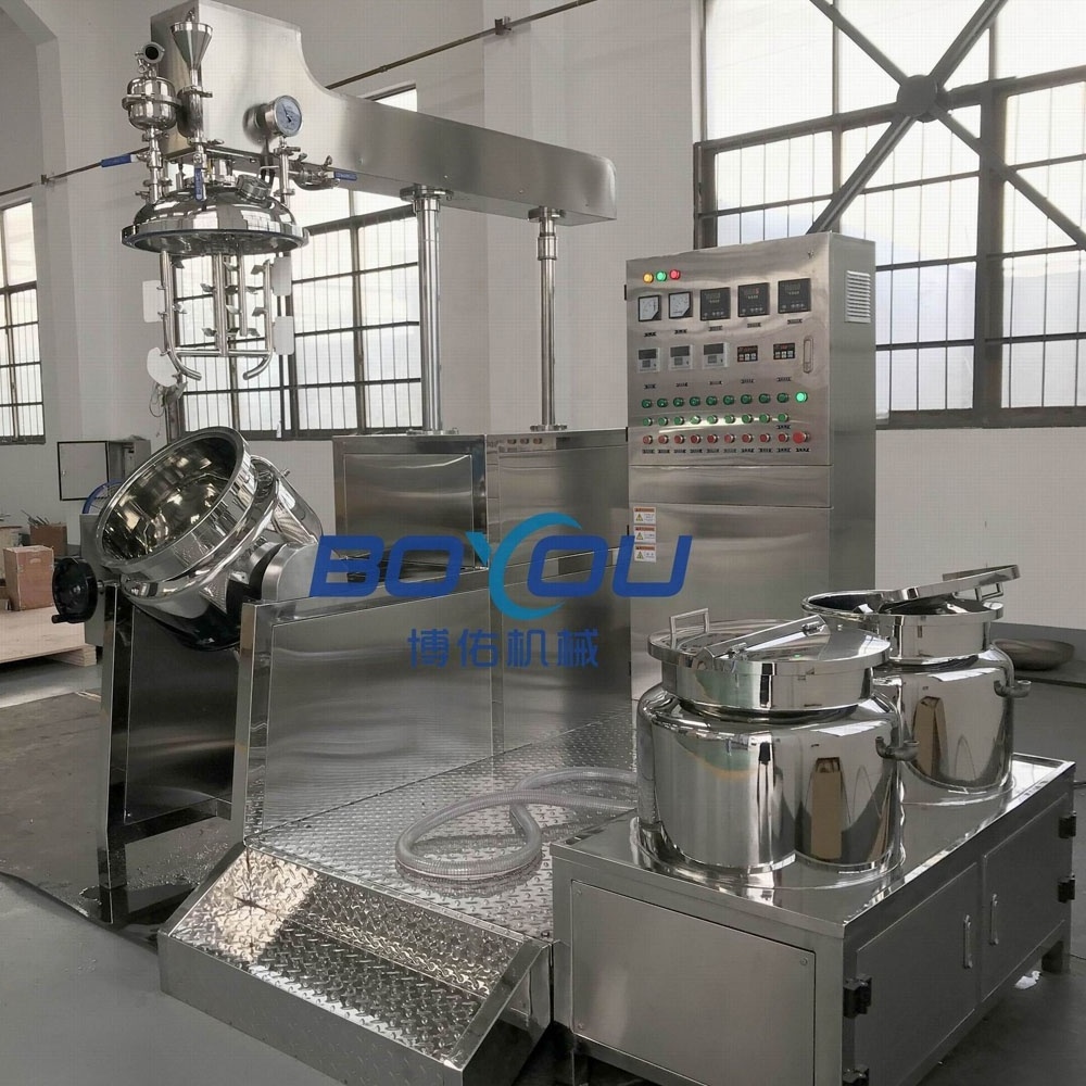 Automatic Vacuum Homogenizing Emulsifier/cake Gel Emulsifier Making Machine/chemical Machinery Equipment