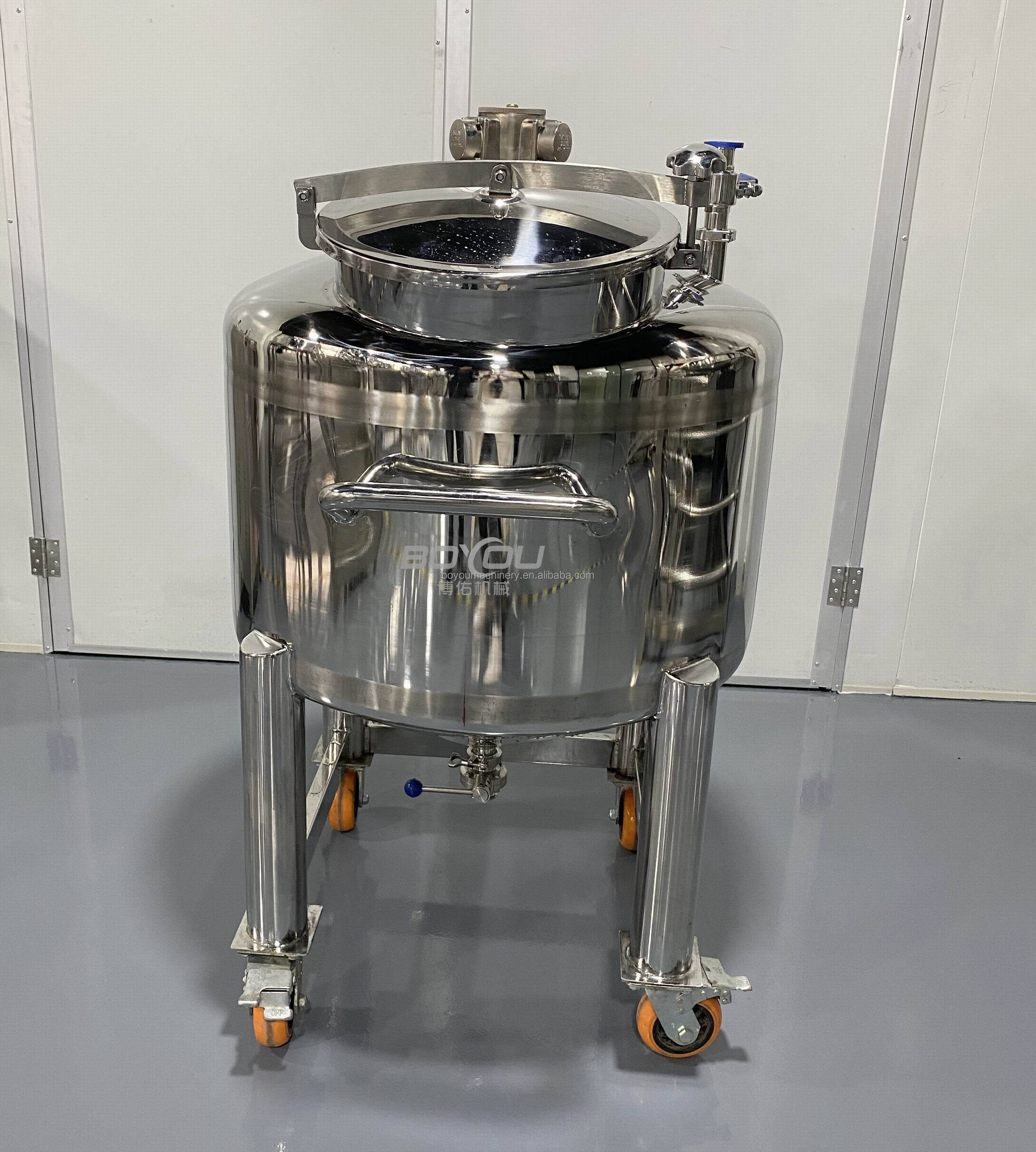 200L stainless steel pneumatic mixer tank for liquid wash detergent liquid soap blender making machine