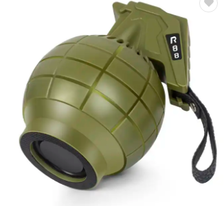 Grenade Design BT Speaker Mini Wireless Portable R88 With 2-inch 8 Watt Shocking Sound Support USB/TF/FM/Hands free/Flashlight