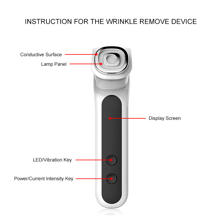 Radio Frequency Facial Firm face Sculpting 7 led light therapy Wrinkle Reduce Anti Aging Home RF Skin Face Beauty Device