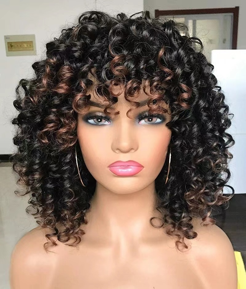 kdeth Machines manufacture African hair wigs Curly hair synthetic wigs for black women wholesale