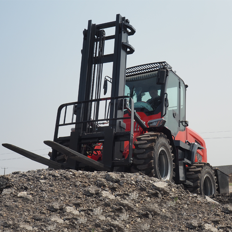 All Rough Terrain Forklift Truck 3.5t 4t 5t 6t 7 Ton Off Road Forklift 5 ton Diesel 4wd Forklift Lifting 3m 4m 5m For Sale