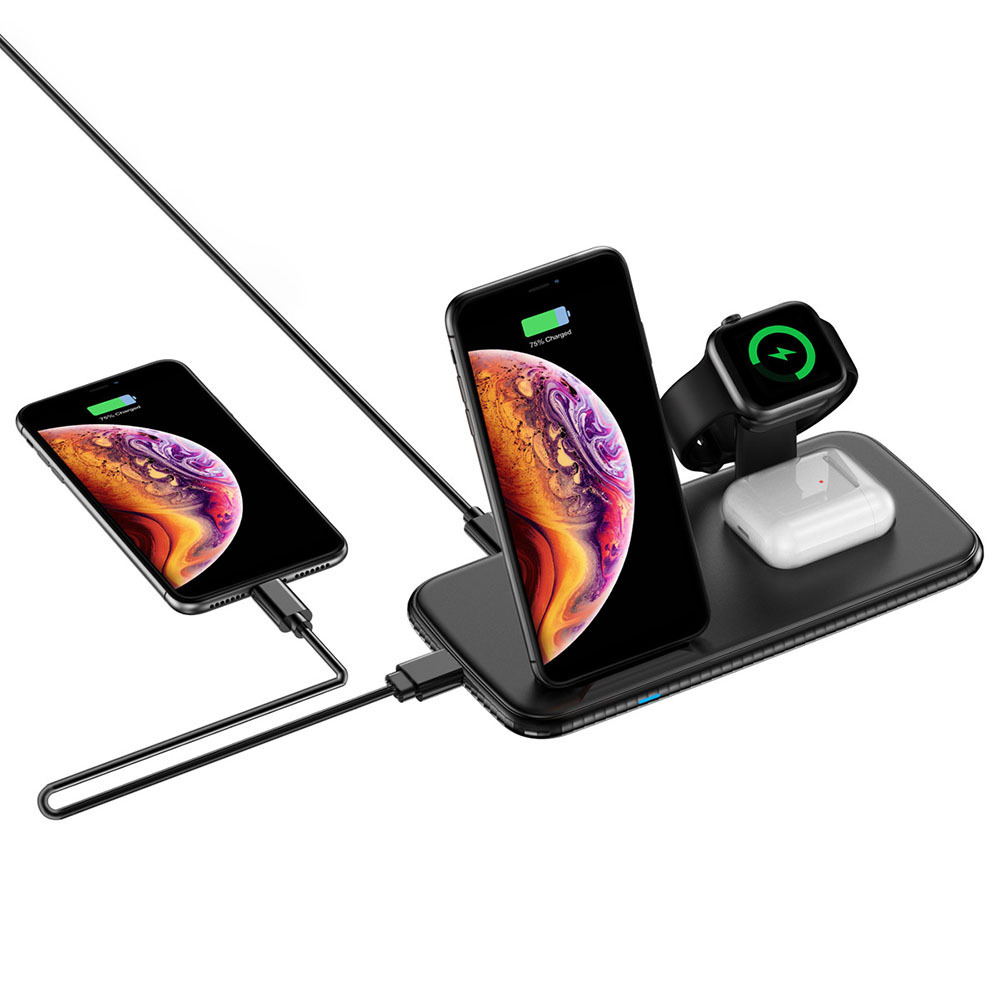 For Apple Watch Magnetic Wireless Charger For Samsung Phone Wireless Charger For iPhone For Airpods Wireless Fast Charging Stand