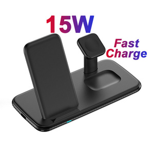 For Apple Watch Magnetic Wireless Charger For Samsung Phone Wireless Charger For iPhone For Airpods Wireless Fast Charging Stand