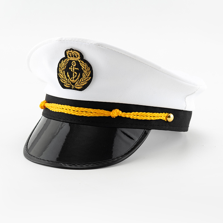 Wholesale High Quality Party Dress Up Navy Costume Accessories Captain Sailor Hat For Sea Hat