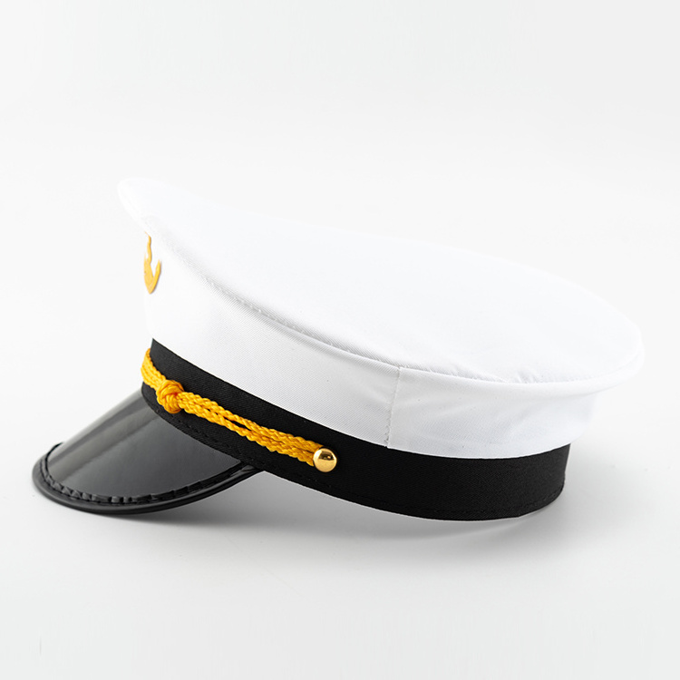 Wholesale High Quality Party Dress Up Navy Costume Accessories Captain Sailor Hat For Sea Hat