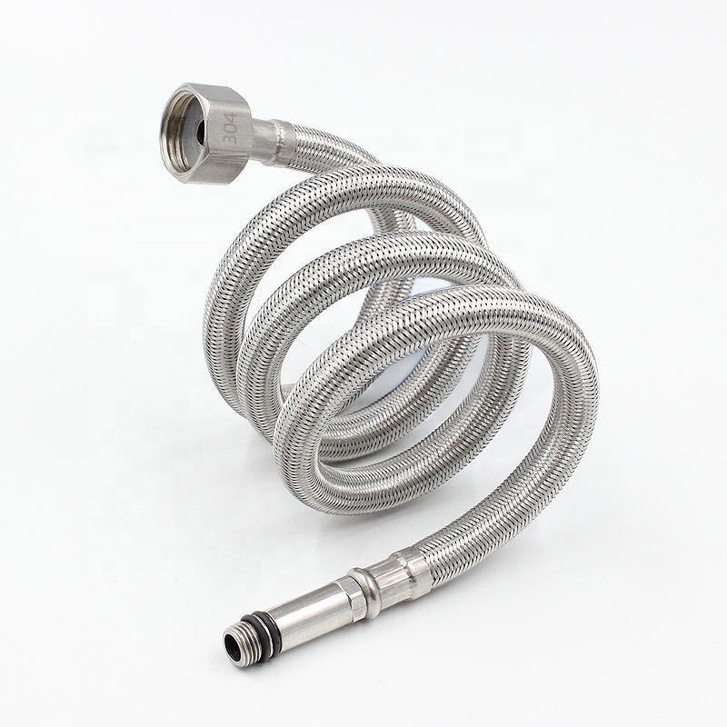 304 Stainless steel Flexible Hose Braided pipe Kitchen Sink Faucet Flexible Pipe  Plumbing Braided Hose for Mixer