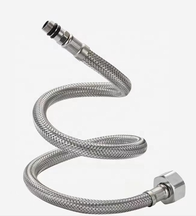 304 Stainless steel Flexible Hose Braided pipe Kitchen Sink Faucet Flexible Pipe  Plumbing Braided Hose for Mixer