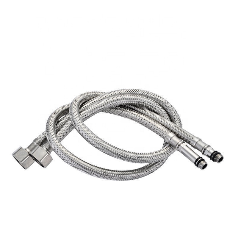 304 Stainless steel Flexible Hose Braided pipe Kitchen Sink Faucet Flexible Pipe  Plumbing Braided Hose for Mixer