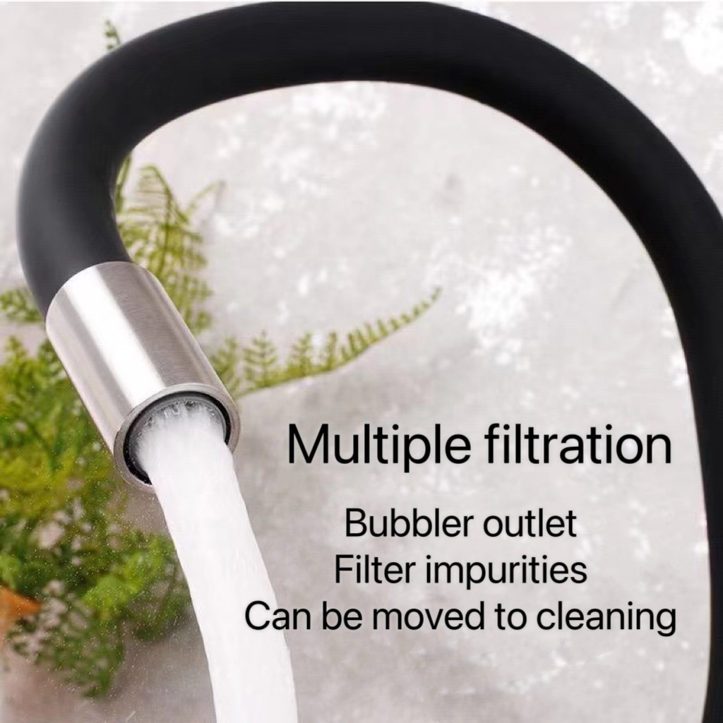 Stainless Steel Kitchen Sink Faucet Flexible Hose Filter Faucet for Kitchen Bathroom Cold and Hot Mixer