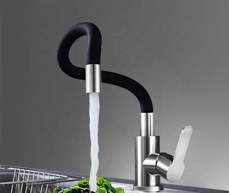 Stainless Steel Kitchen Sink Faucet Flexible Hose Filter Faucet for Kitchen Bathroom Cold and Hot Mixer