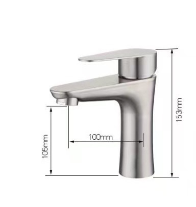 High Quality SUS304 Bathroom Basin Faucet Cold and Hot Water Mixer Waterfall Deck Mounted Faucet Tap