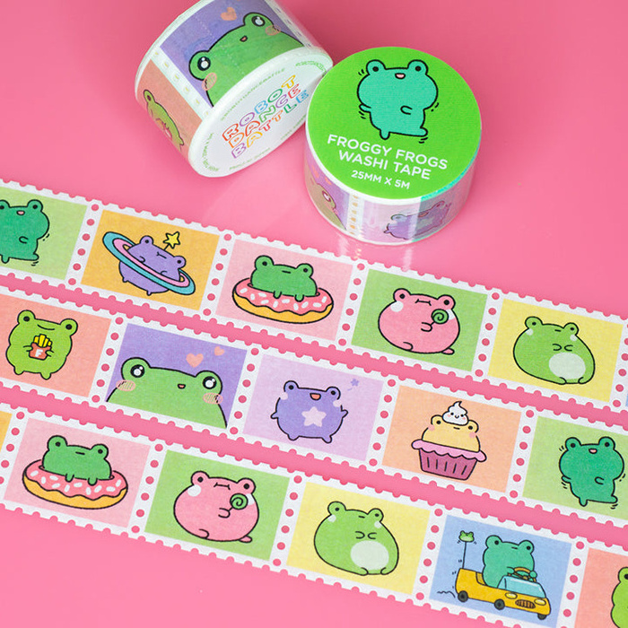 Cute Cartoon Custom Printing Washi Tape Manufacturer,Personalized Decoration Logo Washi Tape Custom