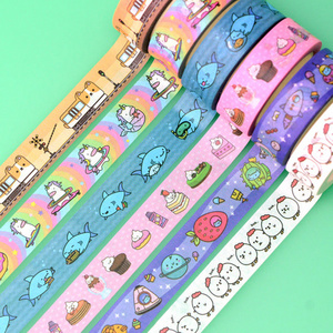 Cute Cartoon Custom Printing Washi Tape Manufacturer,Personalized Decoration Logo Washi Tape Custom