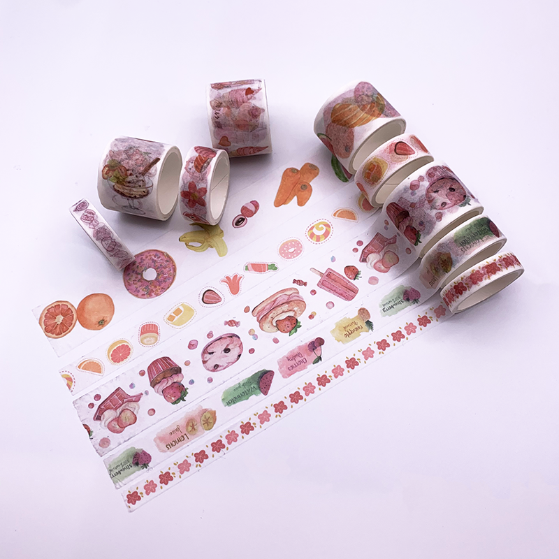 Beautiful Flower Washi Tape DIY Decoration Scrapbooking Planner Masking Tapes Adhesive Paper Tapes