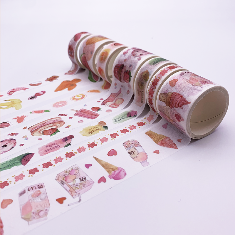 Beautiful Flower Washi Tape DIY Decoration Scrapbooking Planner Masking Tapes Adhesive Paper Tapes