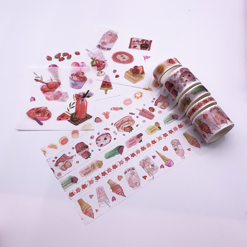 Beautiful Flower Washi Tape DIY Decoration Scrapbooking Planner Masking Tapes Adhesive Paper Tapes