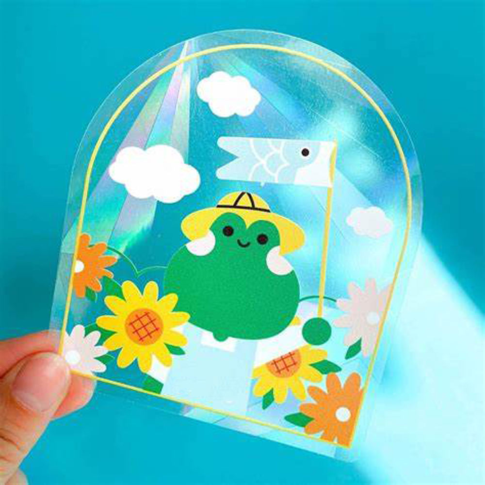 Window Suncatcher Sticker Sheet Vinyl Hologram Sticker Vinyl Decorative Sticker