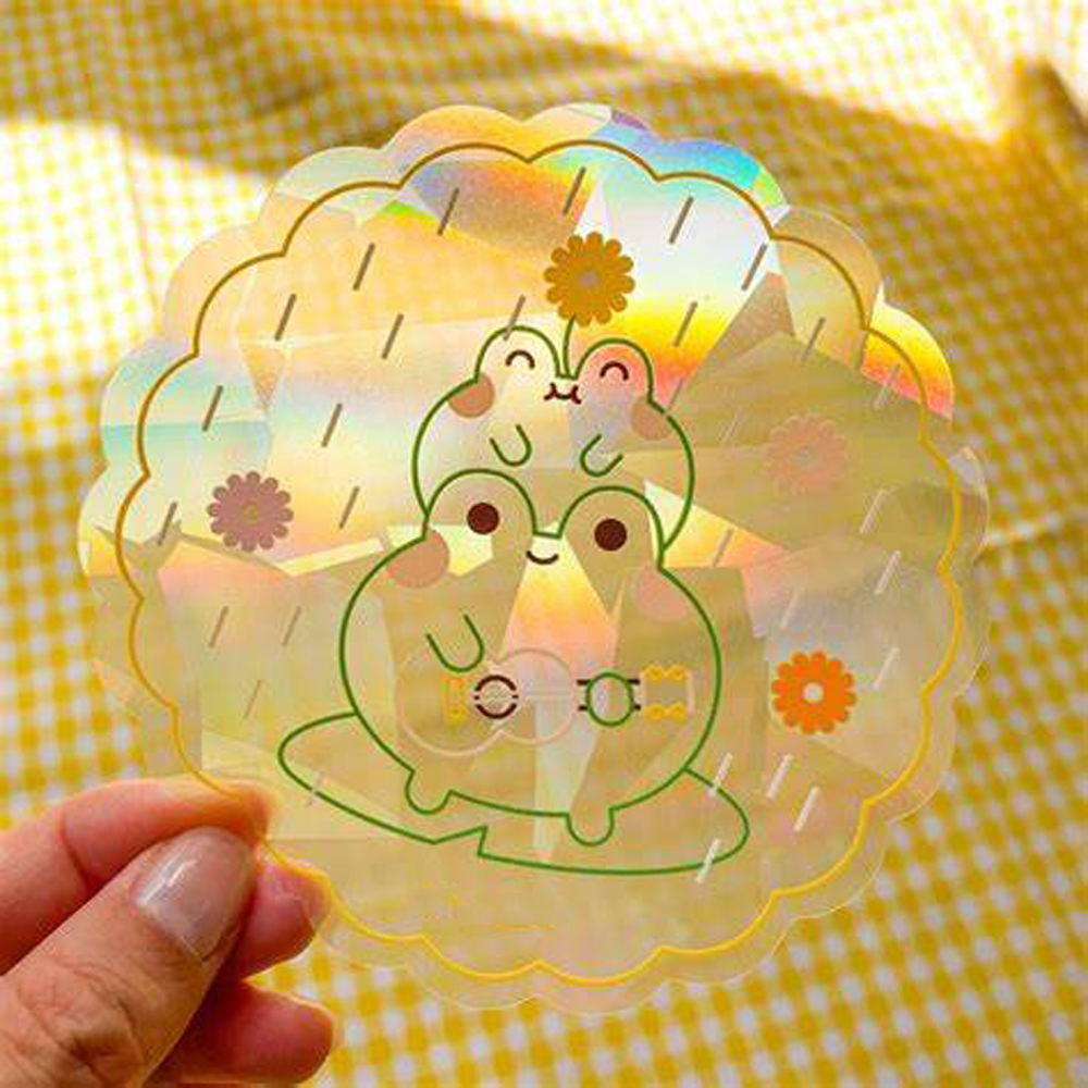 Window Suncatcher Sticker Sheet Vinyl Hologram Sticker Vinyl Decorative Sticker