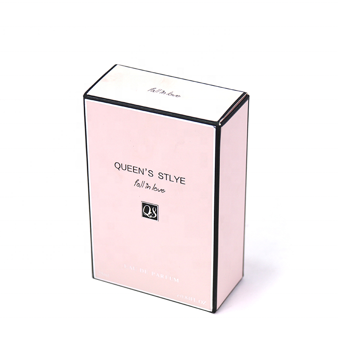 Biodegradable Luxury Perfume Packaging Boxes Custom Logo Paper Pink Perfume Box Packaging Empty Perfume Boxes